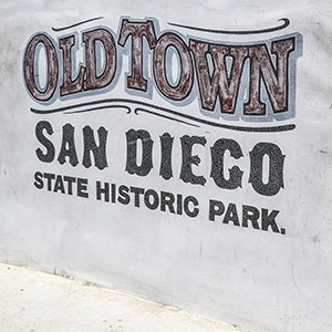 Old Town Historic Park Welcome sign