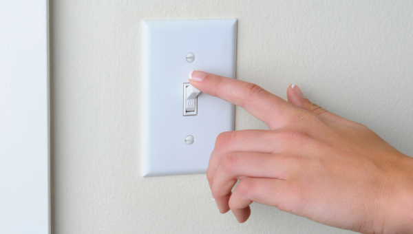 turning off light switch