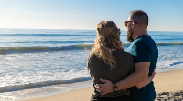 couple on the beach