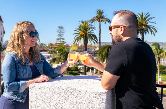 couple on the sundeck at CBR